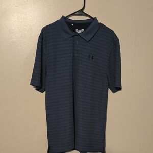 Under Armour Men's‎ Blue Polo Shirt Golf Size Large